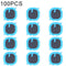 100pcs autocollant de dissipateur de chaleur de charge sans fil NFC pour iPhone 8 Plus / X